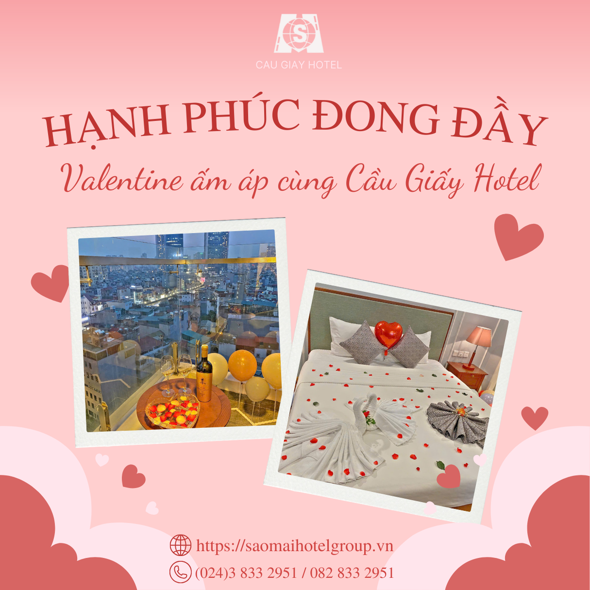 VALENTINE ẤM ÁP CÙNG CẦU GIẤY HOTEL
